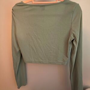 Sage Green Long Sleeve Women's Top